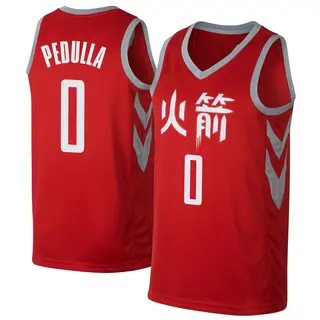 Men's Sean Pedulla Houston Rockets Red Jersey - City Edition - Swingman